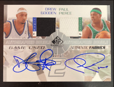PAUL PIERCE / GOODEN 2003 SP GAME USED DUAL CAR JERSEY 33/50 picture
