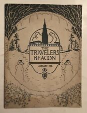1924 THE TRAVELERS BEACON JANUARY EMPLOYEE PUBN HARTFORD CT INSURANCE CO FR/GD picture