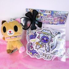 Lot of Tokidoki - digital princess stickers + Donutella plush cat keychain picture