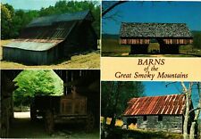 Vintage Postcard 4x6- Barns of the Great Smoky Mountains, TN picture