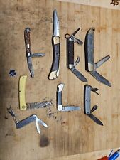 Pocket knife lot, Case XX, Buck, Kutmaster, Ulster, Sabre, Colonial picture