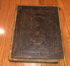 Antique 1848 Merriam Chaplin Co Holy Bible Old New Testament Springfield Mass picture