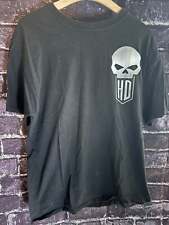 Harley Davidson Huntington Beach T Shirt Size Large California Skull Biker picture