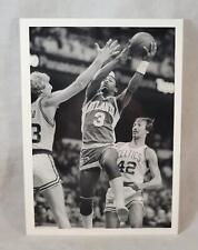 Vintage 1980s NBA Press Photo Atlanta Hawks Boston Celtics Larry Bird picture