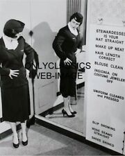 1951 UNITED AIRLINES STEWARDESS FLIGHT ATTENDANT RULES SIGN 8X10 PHOTO AVIATION picture