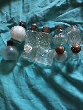 10 Small vintage glass salt and pepper shakers. picture