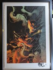 Marvel Limited Edition Adam Kubert X-23 16x23 Framed Giclee Print w/ Remark picture