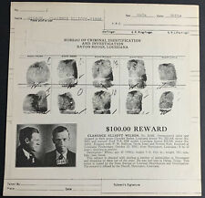 1941 CLARENCE WILSON NEW JERSEY & LOUISIANA ORIG. WANTED POSTER ESCAPED PRISONER picture