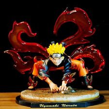 Anime Naruto Ninja Uzumaki Nine Tails Kurama Sennin Mode Flame Statue GK NO BOX picture