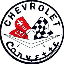 Chevy Corvette Embossed Novelty 12