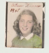 VINTAGE PHOTO BOOTH -  PRETTY YOUNG WOMAN picture