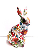 Rabbit Bunny Resin Floral Figurine 8