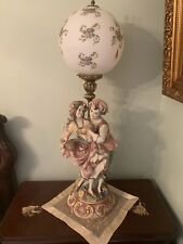 Antique Italian Capodimonte Porcelain Lamp picture