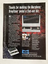 Morpheus Droptune Guitar Pedal Print Ad Extreme Processors Keyboards VTG 10-1 picture