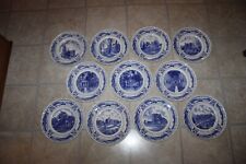 11 Vintage Wedgewood Mercersburg Academy Plates Chapel South North Cottage Lauck picture