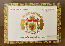 Macanudo Montego Y Cia Petit Corona Cafe Empty Cigar Box,  Dominian Republic picture