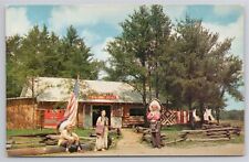 Postcard Native American Winnebago Indian Village Wisconsin Dells picture