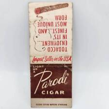 Vintage Matchbook Parodi Cigar Company of NY Scranton, Pennsylvania picture