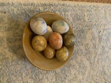 Assorted Stone and Marble Eggs, Great condition, Decorative piece PRICE CUT picture