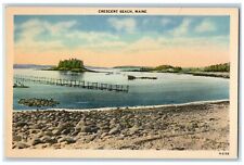 c1910's Beautiful View Of Crescent Beach Maine ME Unposted Antique Postcard picture