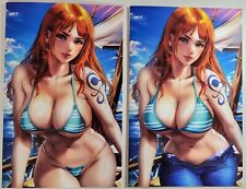 Duty Calls Girls #1 Nami One Piece Bikini/Jeans Cosplay Logan Cure LTD 60 picture