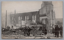 1913 Dayton, Ohio Great Flood Postcard Park Presbyterian Church picture