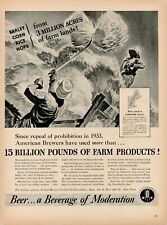 1939 United Brewers Industrial Foundation 30s Vintage Print Ad Beer Brewery Farm picture