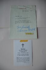 Letter from the Duchess of Norfolk Upon Death of the 16th Duke of Norfolk 1975 picture