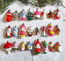 Christmas Glass Ornaments Xmas tree Decoration Vintage USSR picture