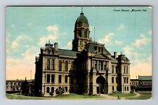 Muncie IN-Indiana, Court House, Antique Vintage Souvenir Postcard picture