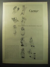1951 Cartier Novelty Brooches Ad - Cartier internationally renowned jewellers picture