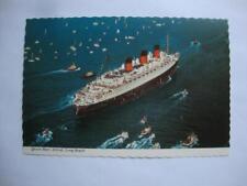 Railfans2 301) Postcard The Queen Mary Arrival Long Beach Harbor California 1967 picture