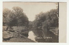 1908 Twin Grove Illinois Scenic Tree River View Vintage Postcard RPPC Aug. 28th picture