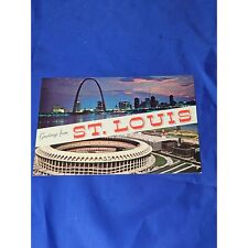 Greetings from St Louis Postcard Chrome Divided picture