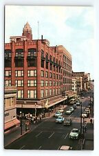 Walnut Street Looking East Des Moines Iowa Vintage Postcard picture