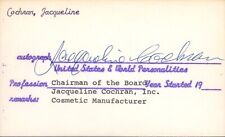Rare Vintage Jacqueline Cochran Autograph - Pilot picture