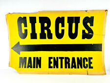 RARE Entrance Sign Arrow circus carnival bette leonard picture