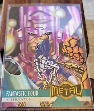1995 Fleer Marvel Metal MCU #129 Fantastic Four Alternate M  picture