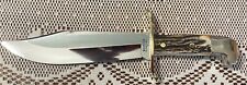 Rare Custom Western Knife W47 Bowie With Stag Handle Beautiful Knife See Desc picture