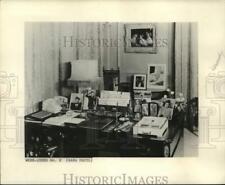 1961 Press Photo Photos on Queen Elizabeth's Desk in Buckingham Palace Home picture