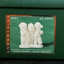 Vtg 2001 Dept 56 Snowbabies Good Sports Good Friends Starlight Games Collection  picture