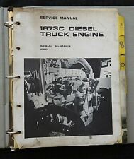 1968-69 CATERPILLAR 673C DIESEL TRUCK ENGINE SERVICE OVERHAUL MANUAL SERIAL #69D picture