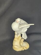 Vintage 1970's Lefton China Bisque White Dove Figurine KW2291 Bird Handpainted picture