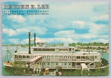 Transportation~Air View Rueben E Lee Riverboat Restaurant~Continental Postcard picture
