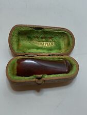 Antique Manhattan Tobacco Pipe Mouthpiece With Beautiful Original Green Case picture