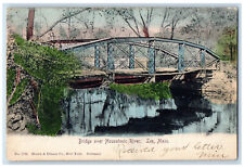 1906 View Of Bridge Over Housatonic Lee Massachusetts MA Antique Postcard picture