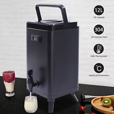 NEW 12L Insulated Hot Cold Drink Beverage Dispenser Coffee Tea Server US picture