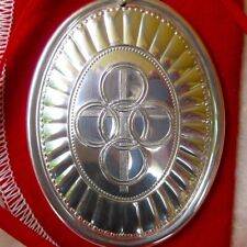 NEW • Towle 1975 FIVE GOLDEN RINGS Sterling Silver 12 DAYS CHRISTMAS MEDALLION picture