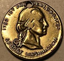 George Washington 1st President Medal Holed 1789-1797 picture