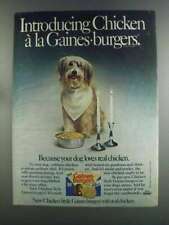 1982 Chicken Style Gaines-Burgers Ad picture
